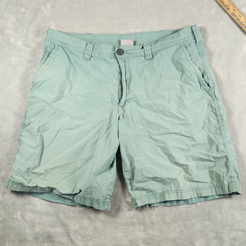 Columbia Men's Lightweight Cotton Chino Shorts Size 36W Green 10L Gorpcore